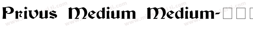 Privus Medium Medium字体转换
